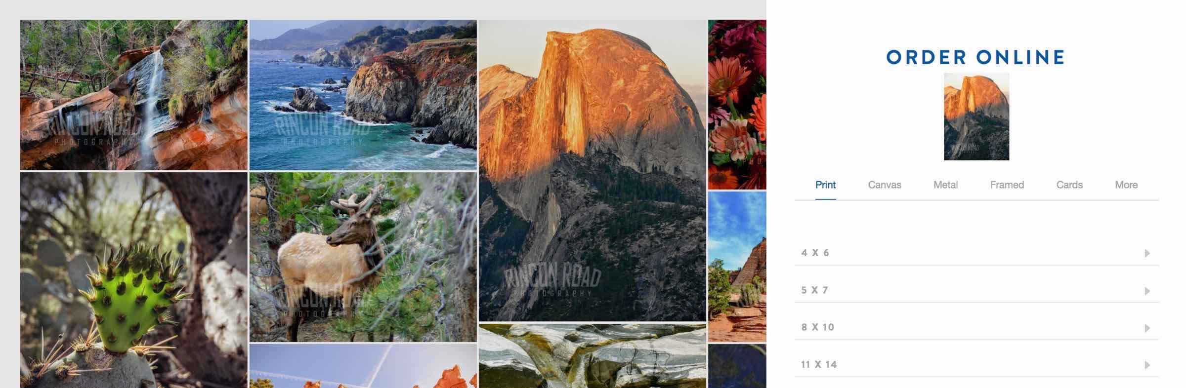 Yosemite background photograph framed print